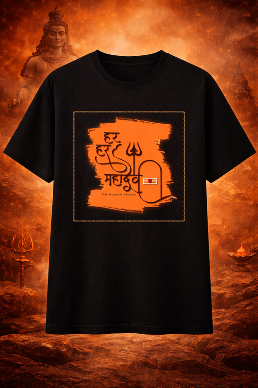 Har Har Mahadev Unisex Cotton T-Shirt