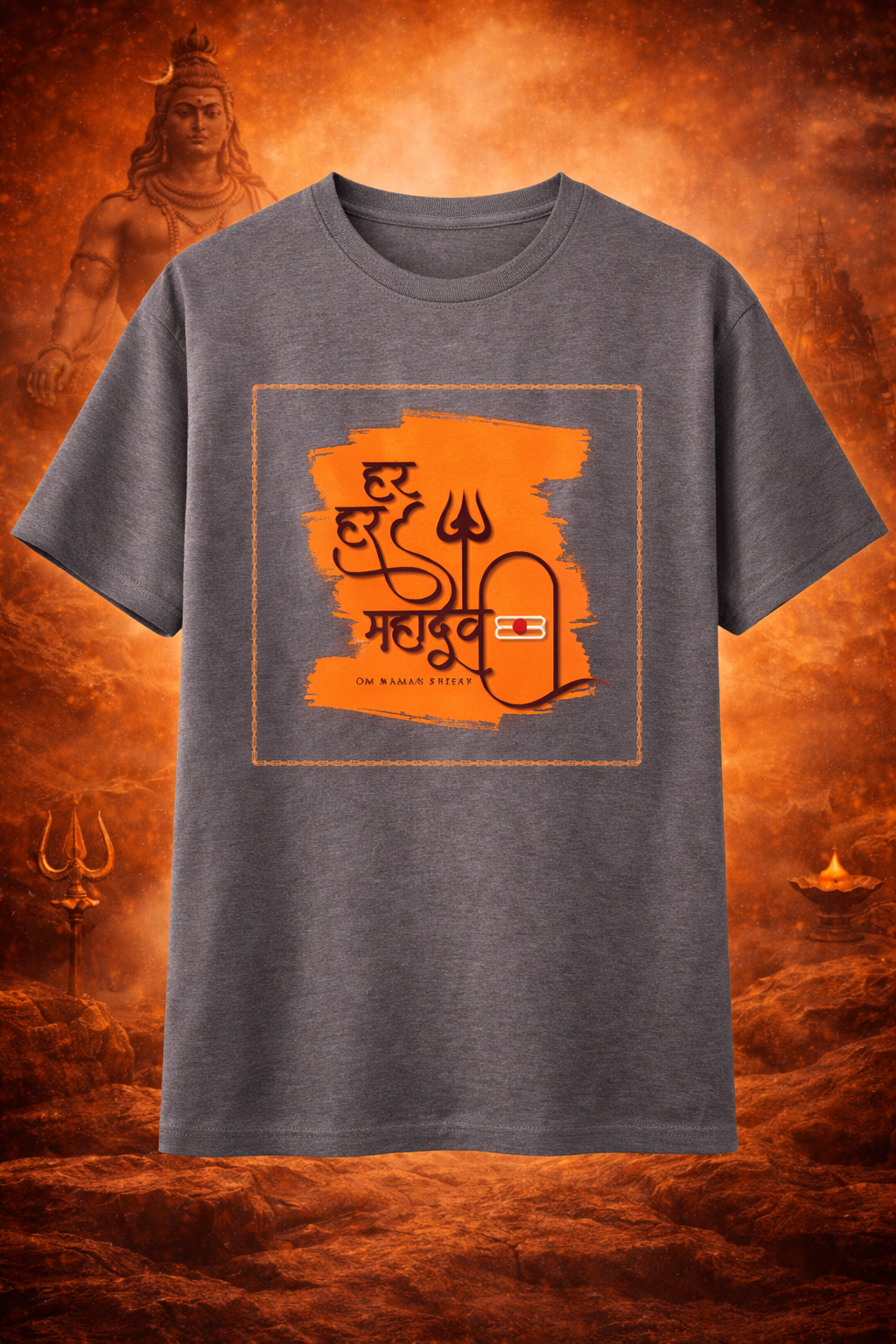 🕉️ Har Har Mahadev – Unisex Cotton T-Shirt