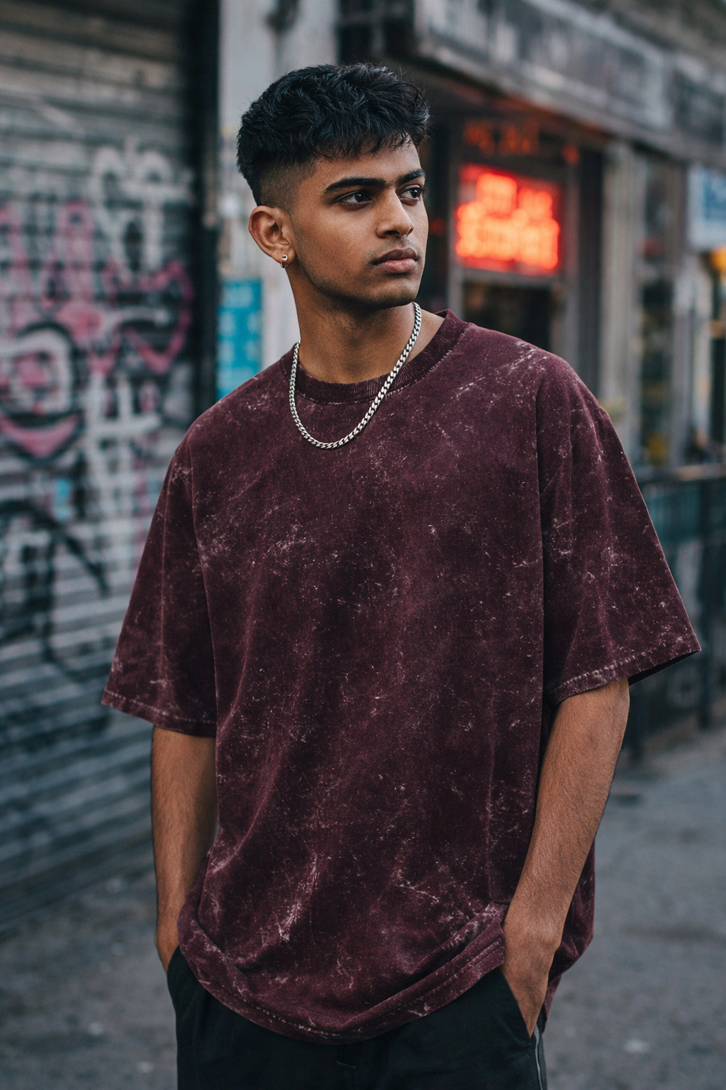 Acid Wash Oversized T-Shirt | Heavyweight Streetwear Essential