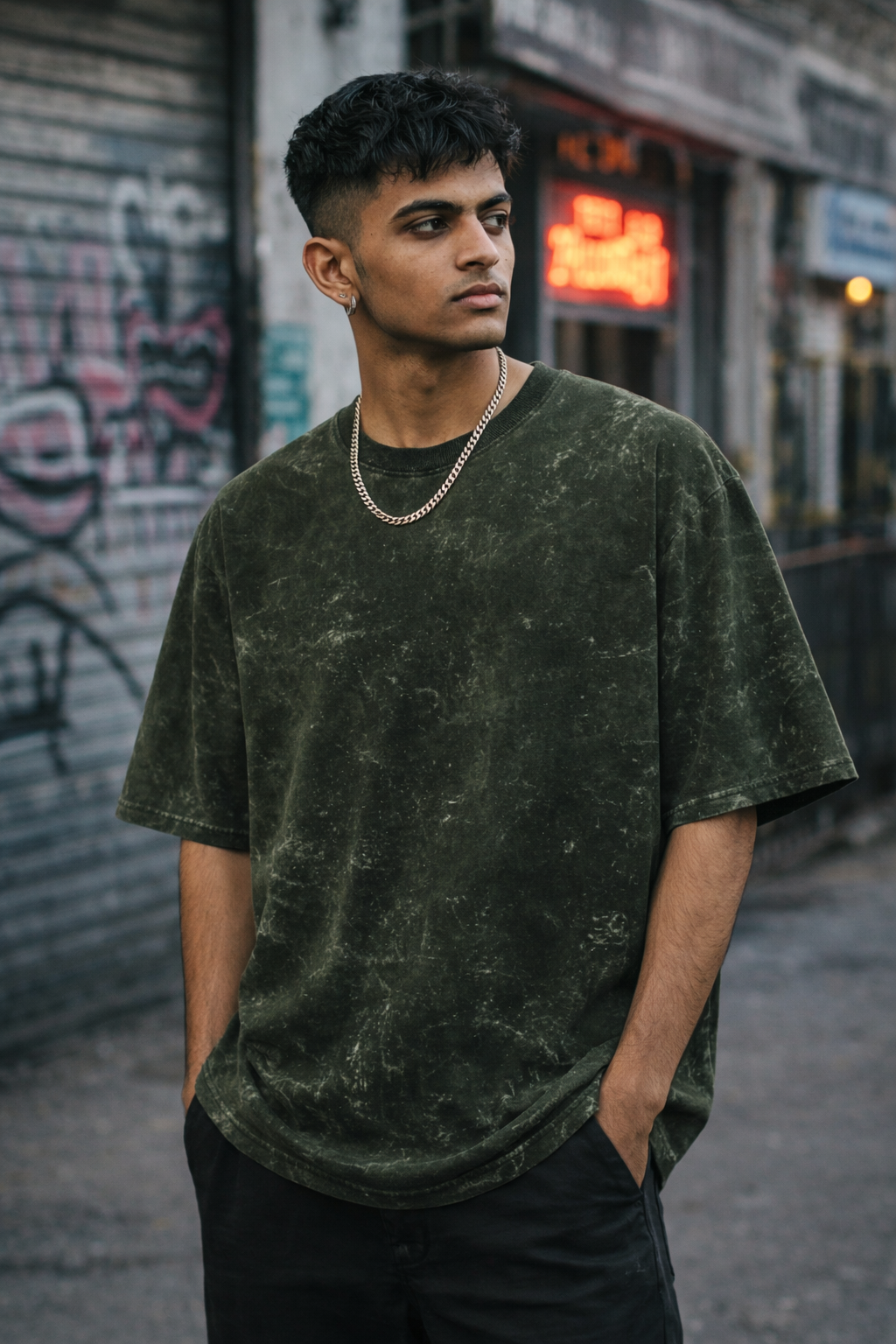 Acid Wash Oversized T-Shirt | Heavyweight Streetwear Essential